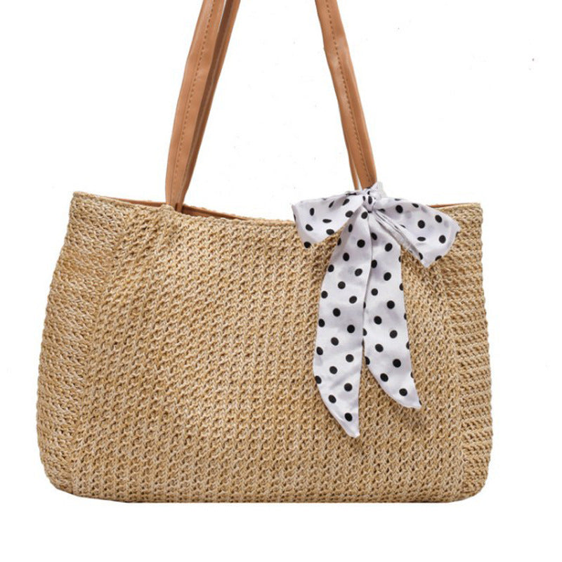 Solara Straw Shoulder Bag