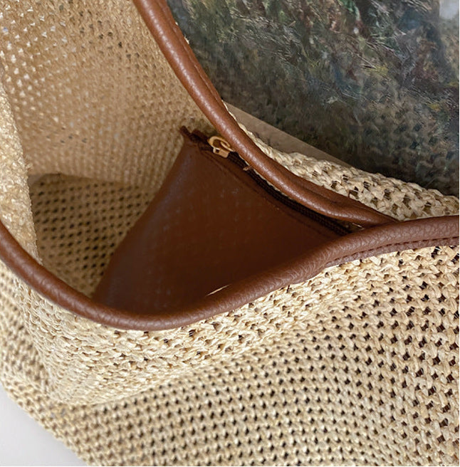 Verona Retro Straw Tote
