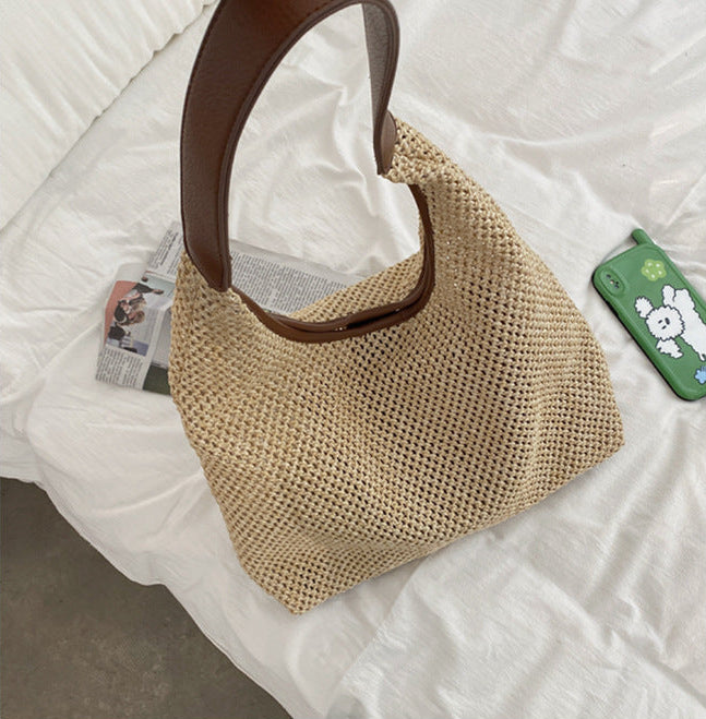 Verona Retro Straw Tote