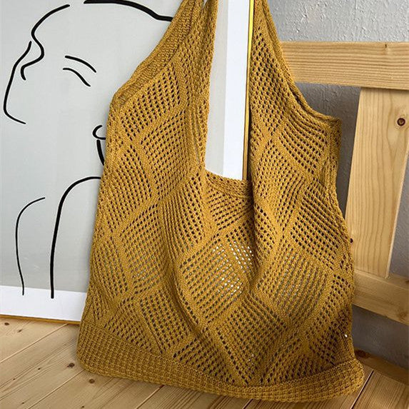Luna Hollow Weave Shoulder Bag