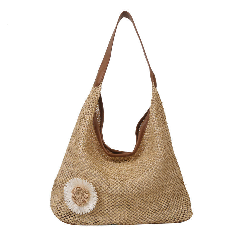 Blossom Straw Tote