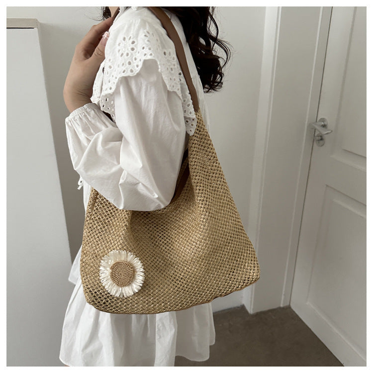 Blossom Straw Tote