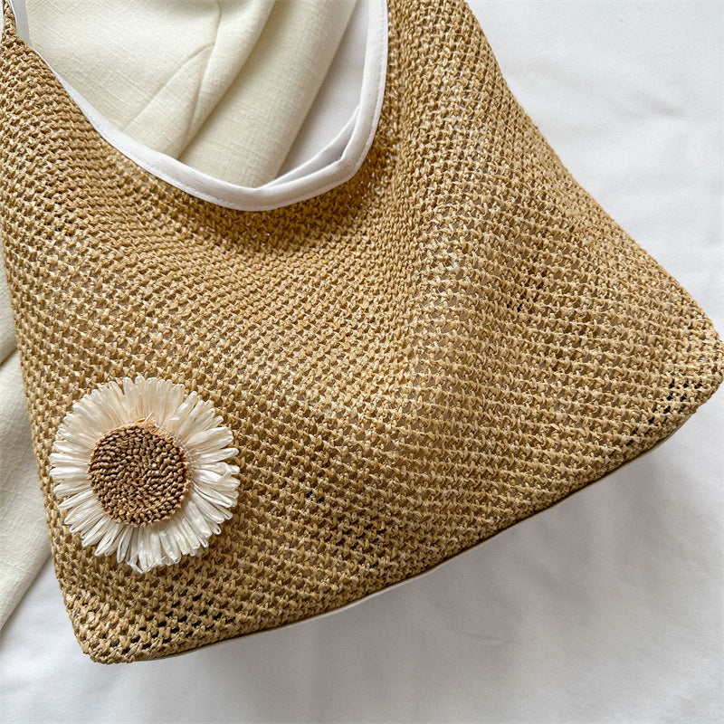 Blossom Straw Tote