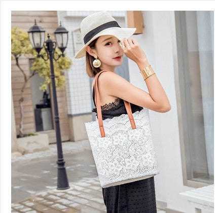 Elysia Lace Bucket Bag