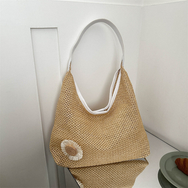 Blossom Straw Tote